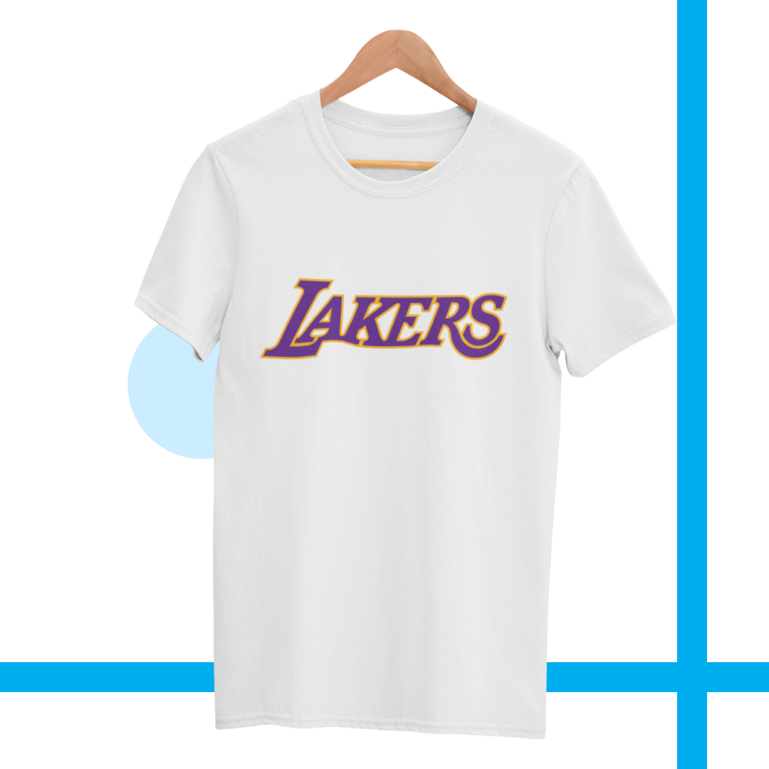 Polera estampada blanca Los Angeles LAKERS